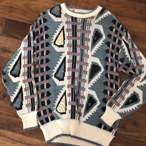 Mark Elliott vintage sweatshirt with genuine, leather trim